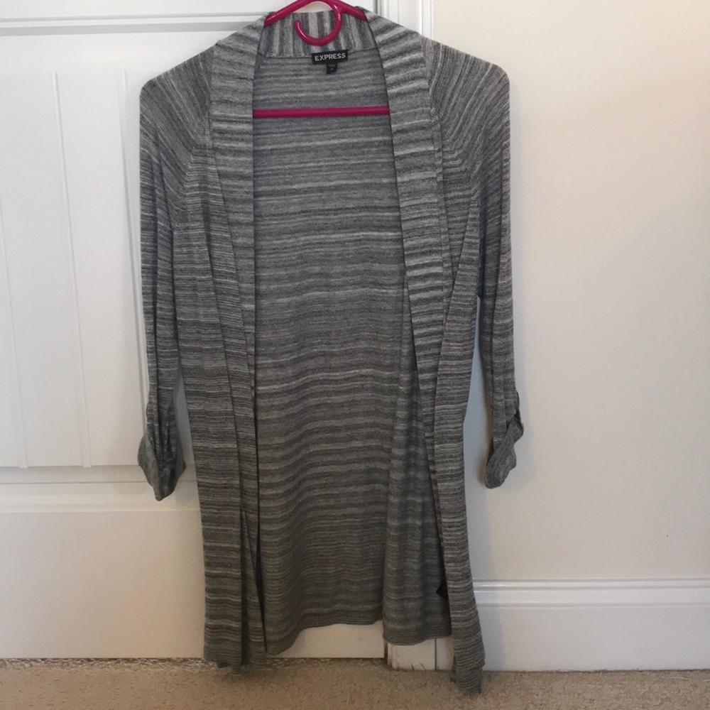 Gray cardigan express size medium